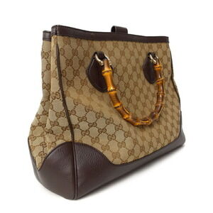 Gucci Bamboo Handbag Bag Handle Leather Top Shoulder